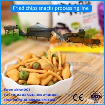 Automatic moon shape frying snack chips food processing line/bugle chips production line/fried snack chips making machine