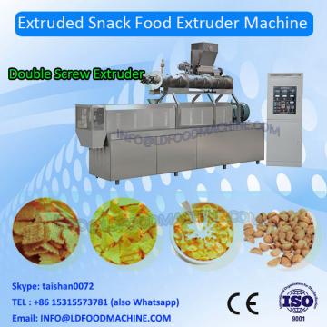 Continuous fry pellets food pani puri extruded line/Automatic fried extrusion slanty chips production plant